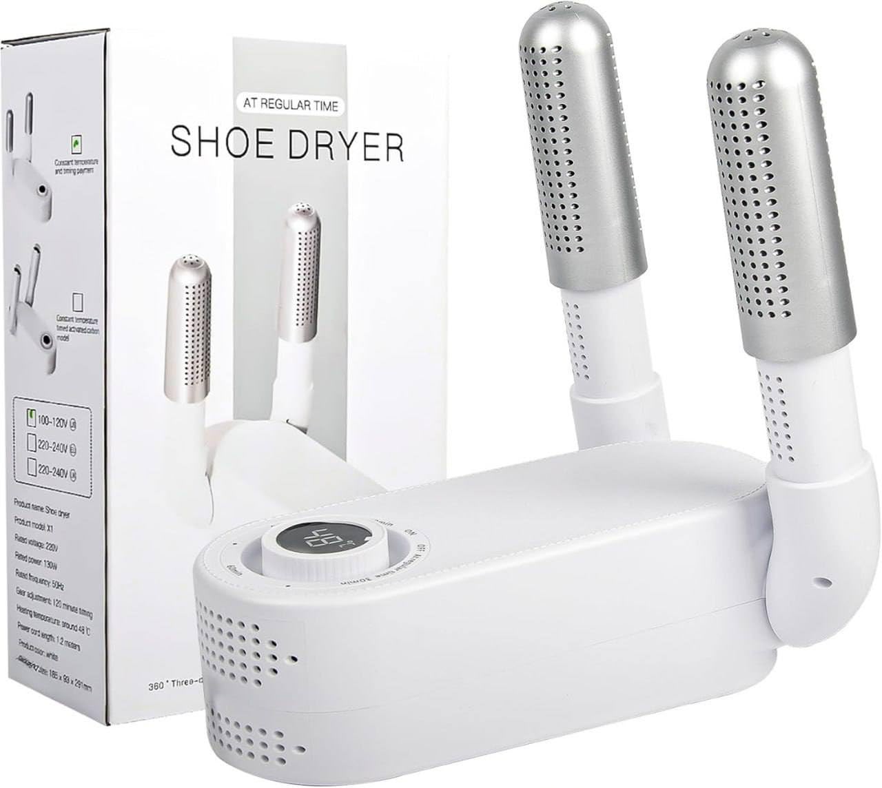 Electric Shoe Dryer with Timer - Boots, Gloves, Deodorizer